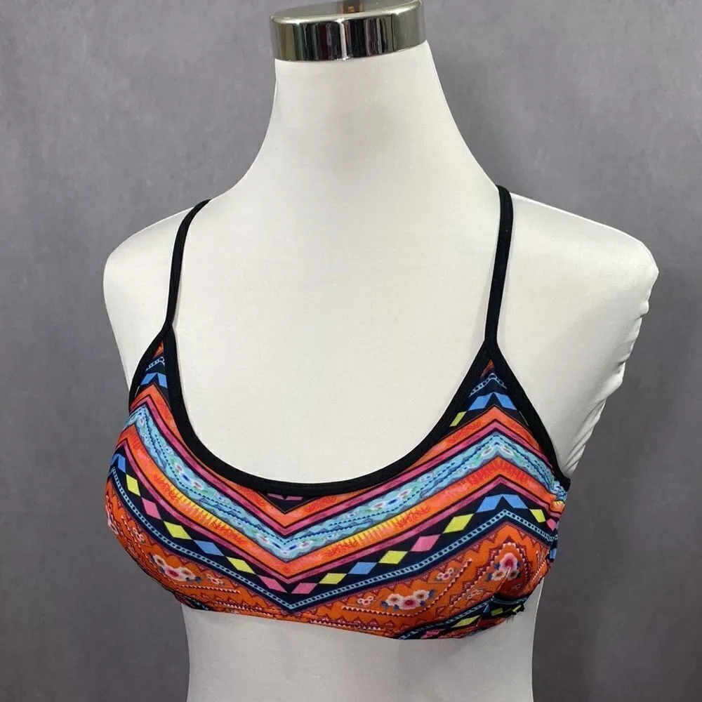 Aztec Style Print Bikini Swimwear Size Small